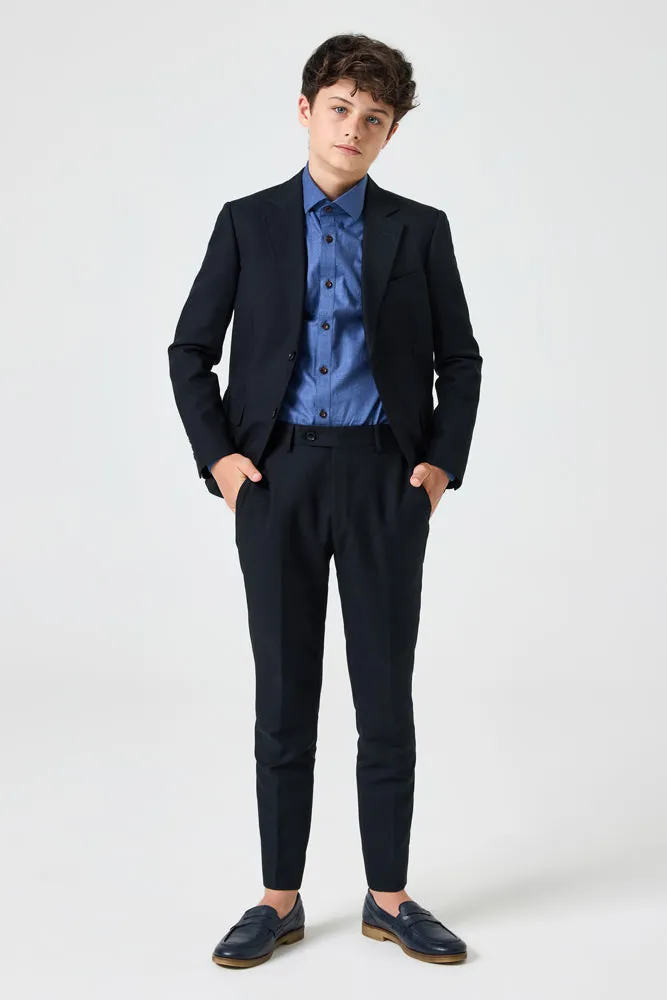 Jimi 2 Piece Suit - Black Cotton