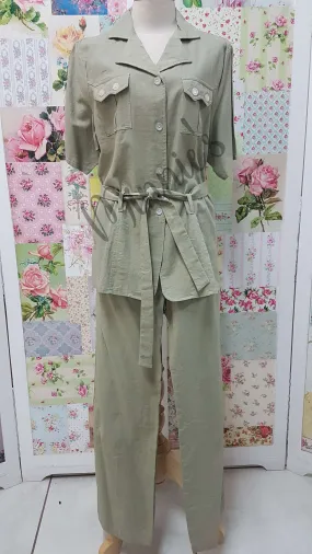 Khaki 2-Piece Pants Set BS0144