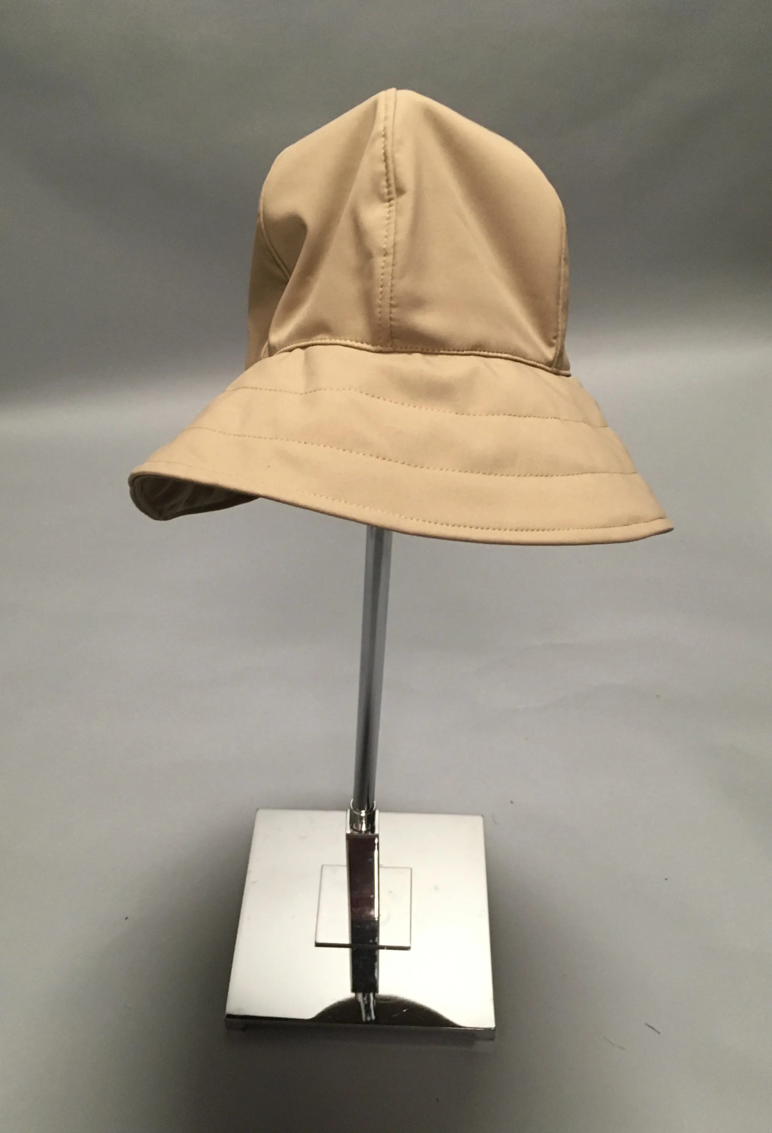 *Khaki Light Waterproof Black Fleece Lined Rain Hat $50 (RH 0919F)