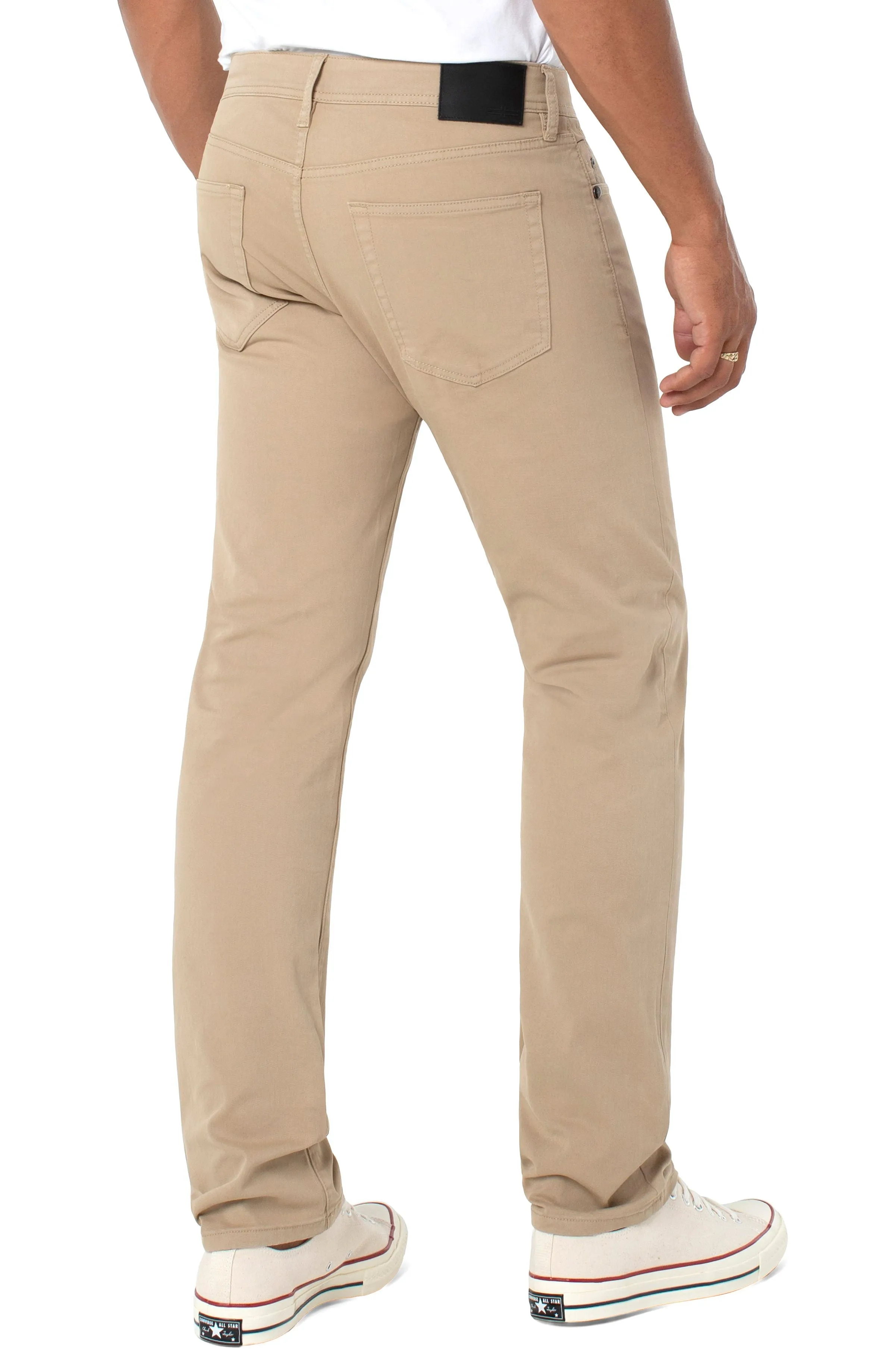 KINGSTON MODERN STRAIGHT PEACHED COLORED TWILL