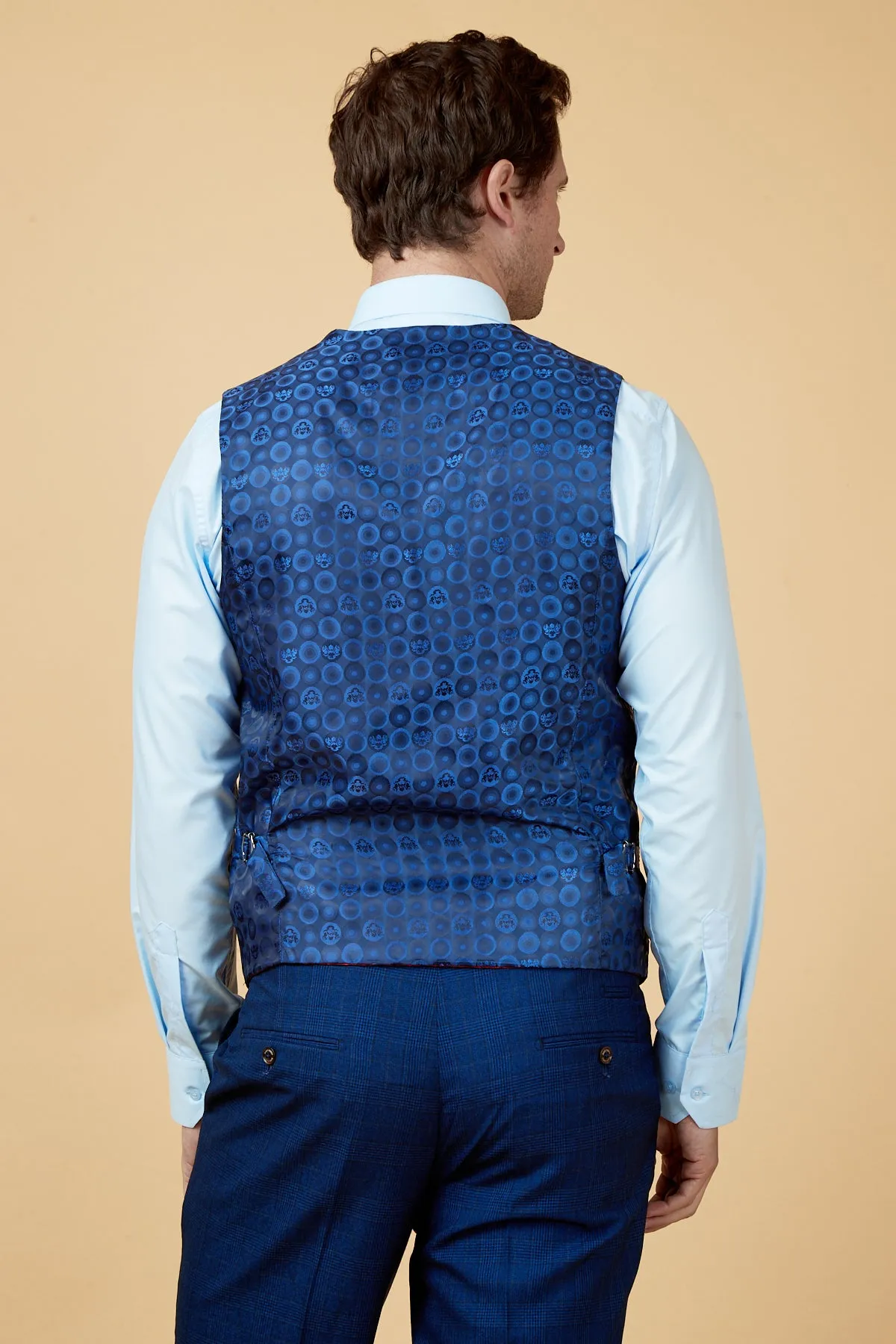 LEE GEORGE - Royal Blue Double Breasted Waistcoat