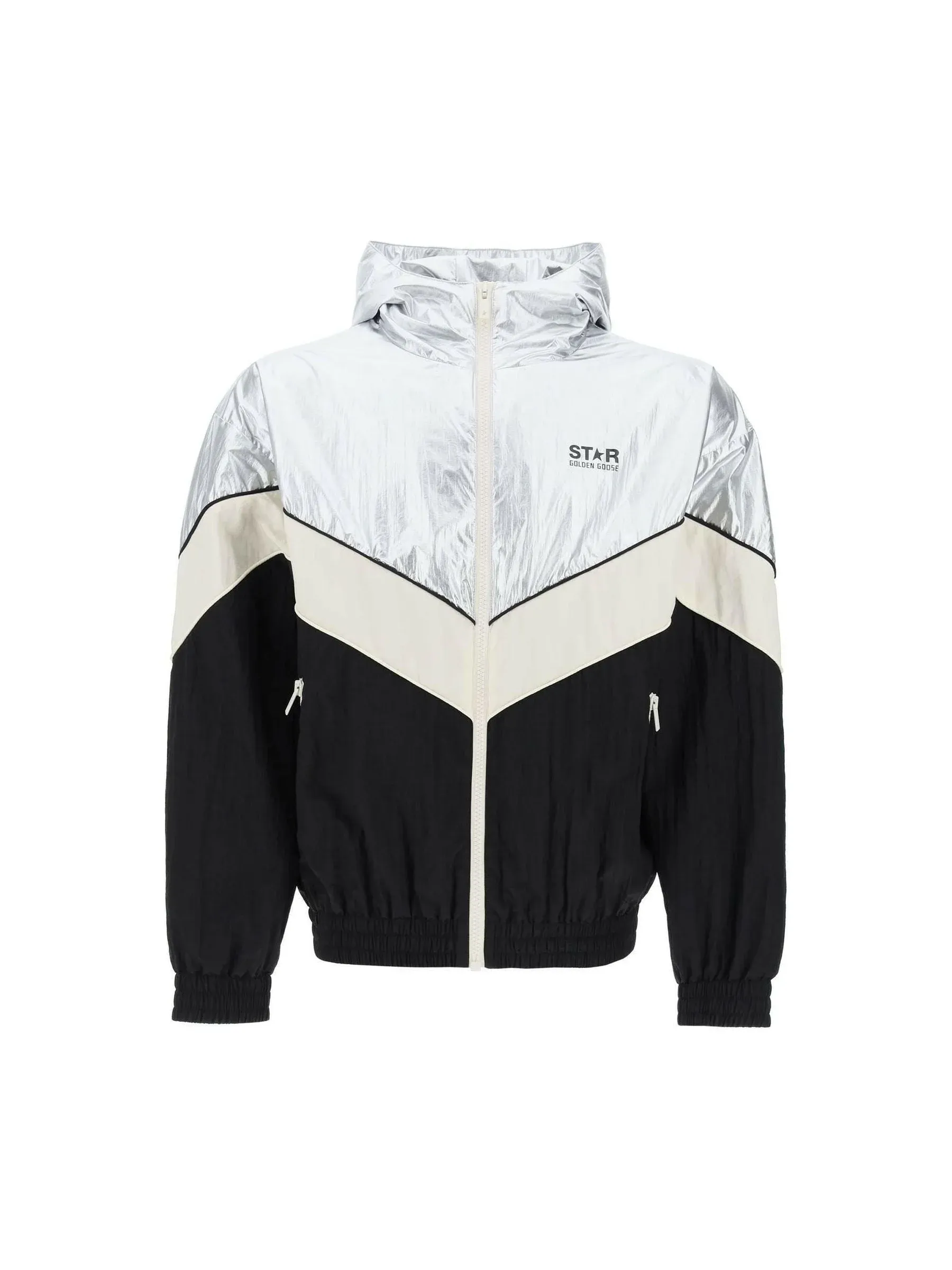 Lens Patchwork Windbreaker