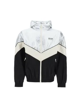 Lens Patchwork Windbreaker