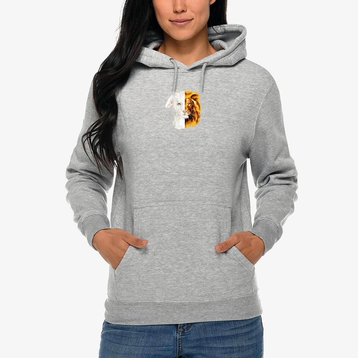 Lion And The Lamb Sweatshirt Hoodie Front/Back Print