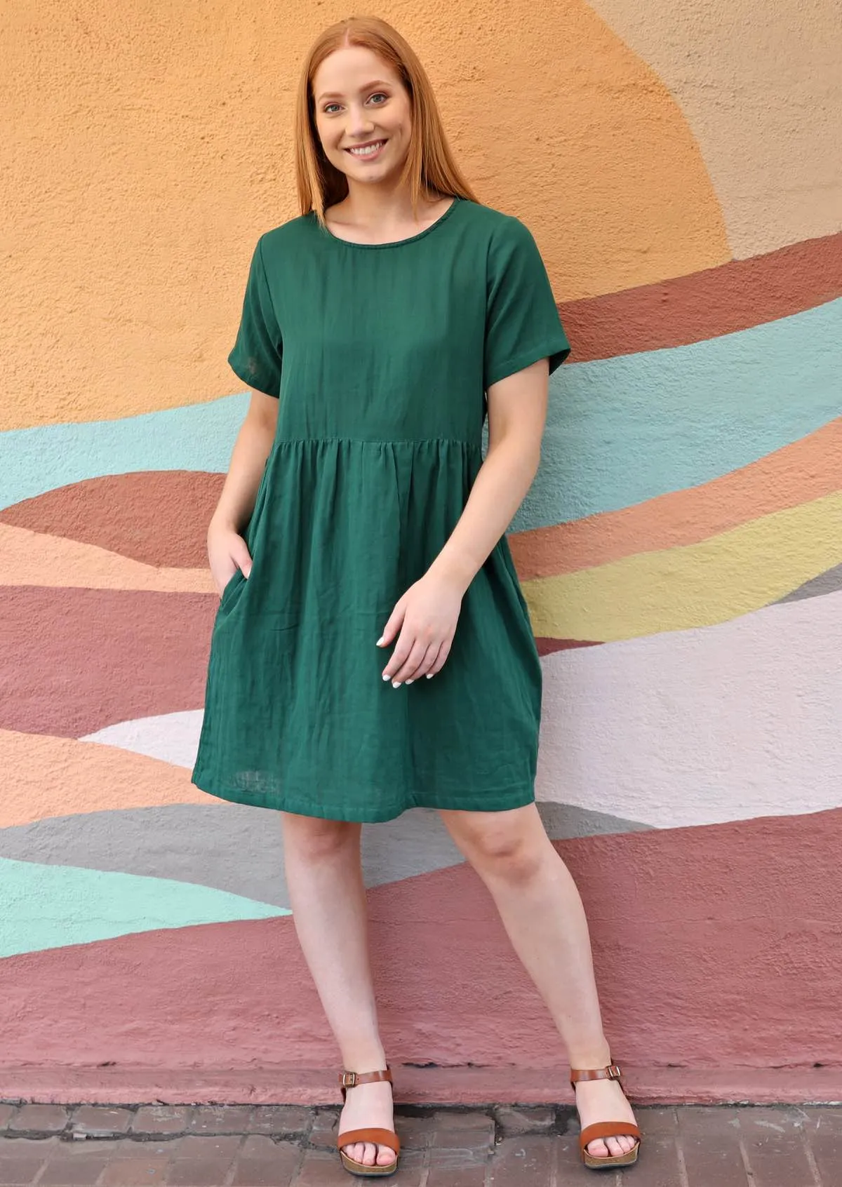 Mabel Dress Evergreen