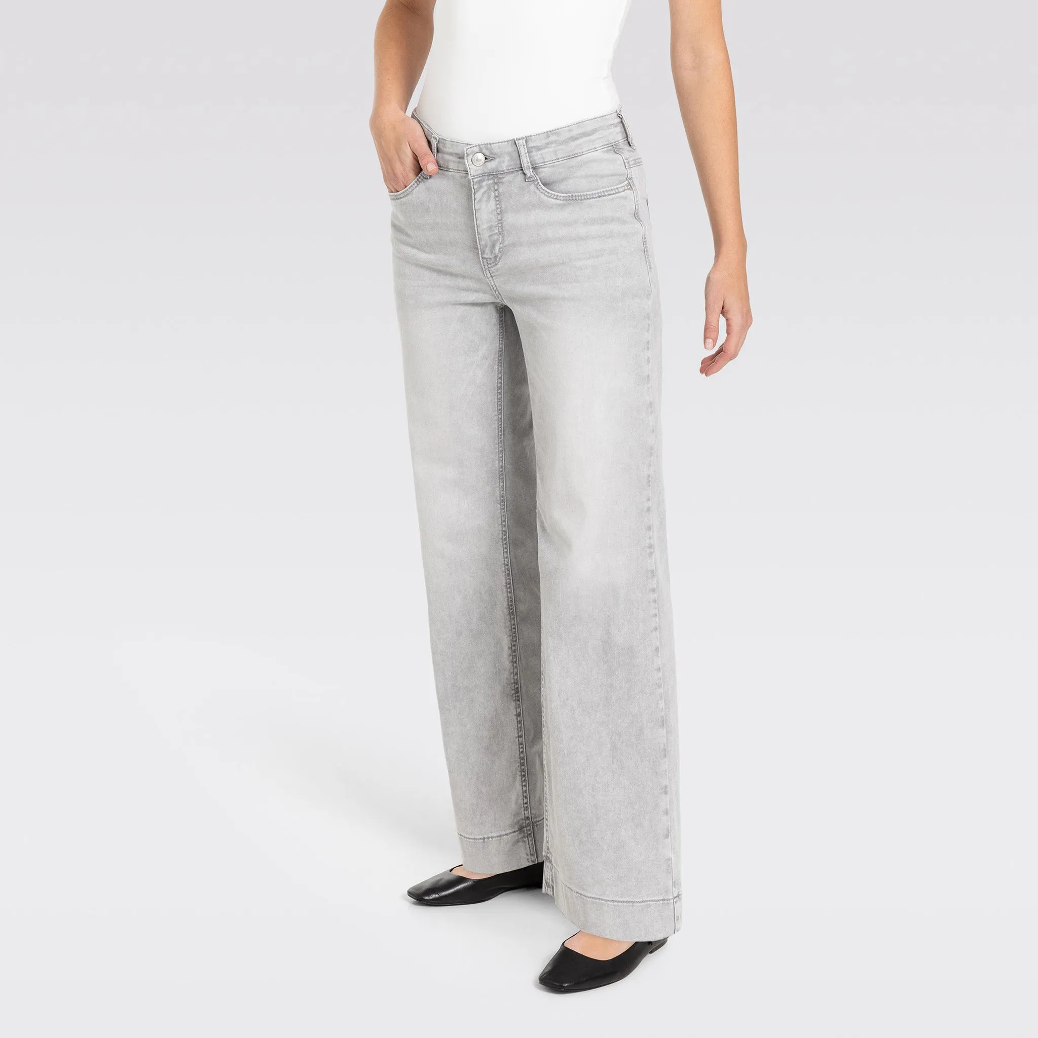 Mac Jeans Dream Wide Silver Ash Grey