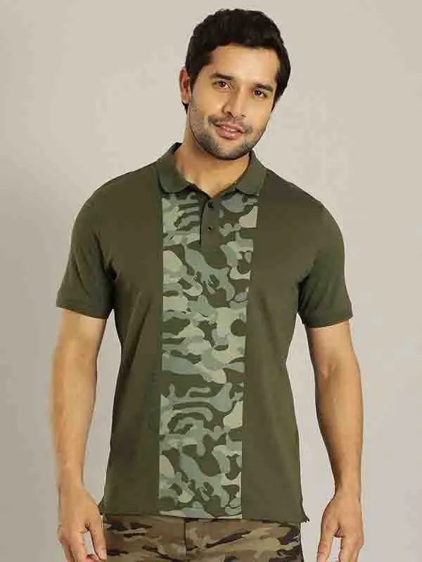 Men Graphic Polo T-Shirt