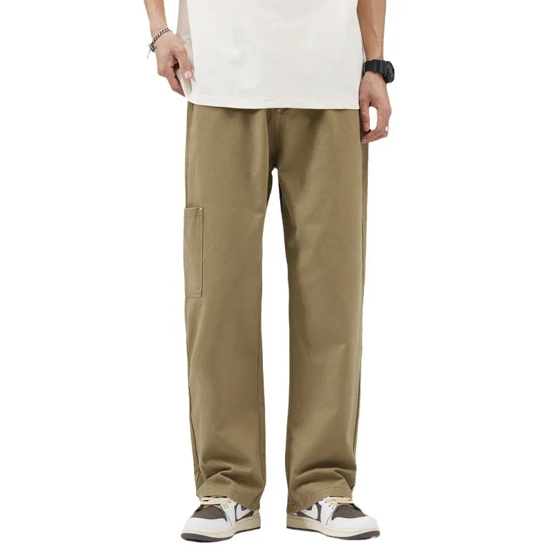 Men's Casual Work Pants Loose Cotton