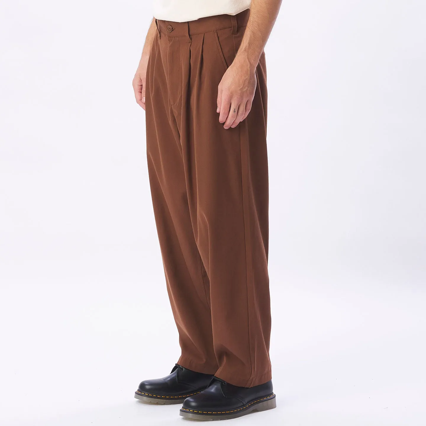 Men's Fubar Pleated Pant - Sepia