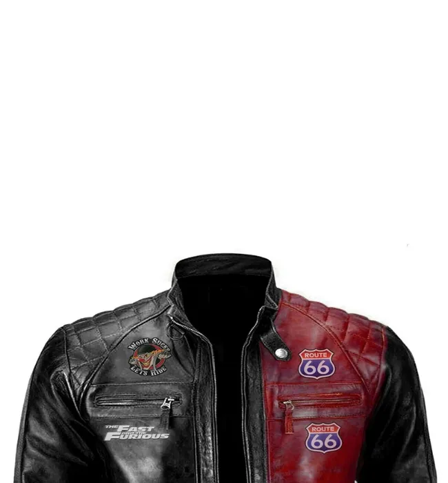 Mens Leather Jacket Biker Vintage Motorcycle Racer Distressed Genuine Leather