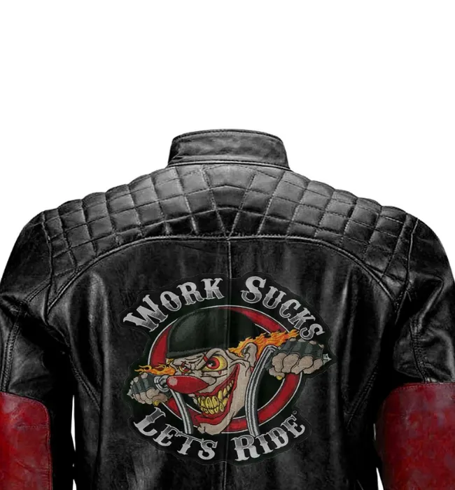 Mens Leather Jacket Biker Vintage Motorcycle Racer Distressed Genuine Leather