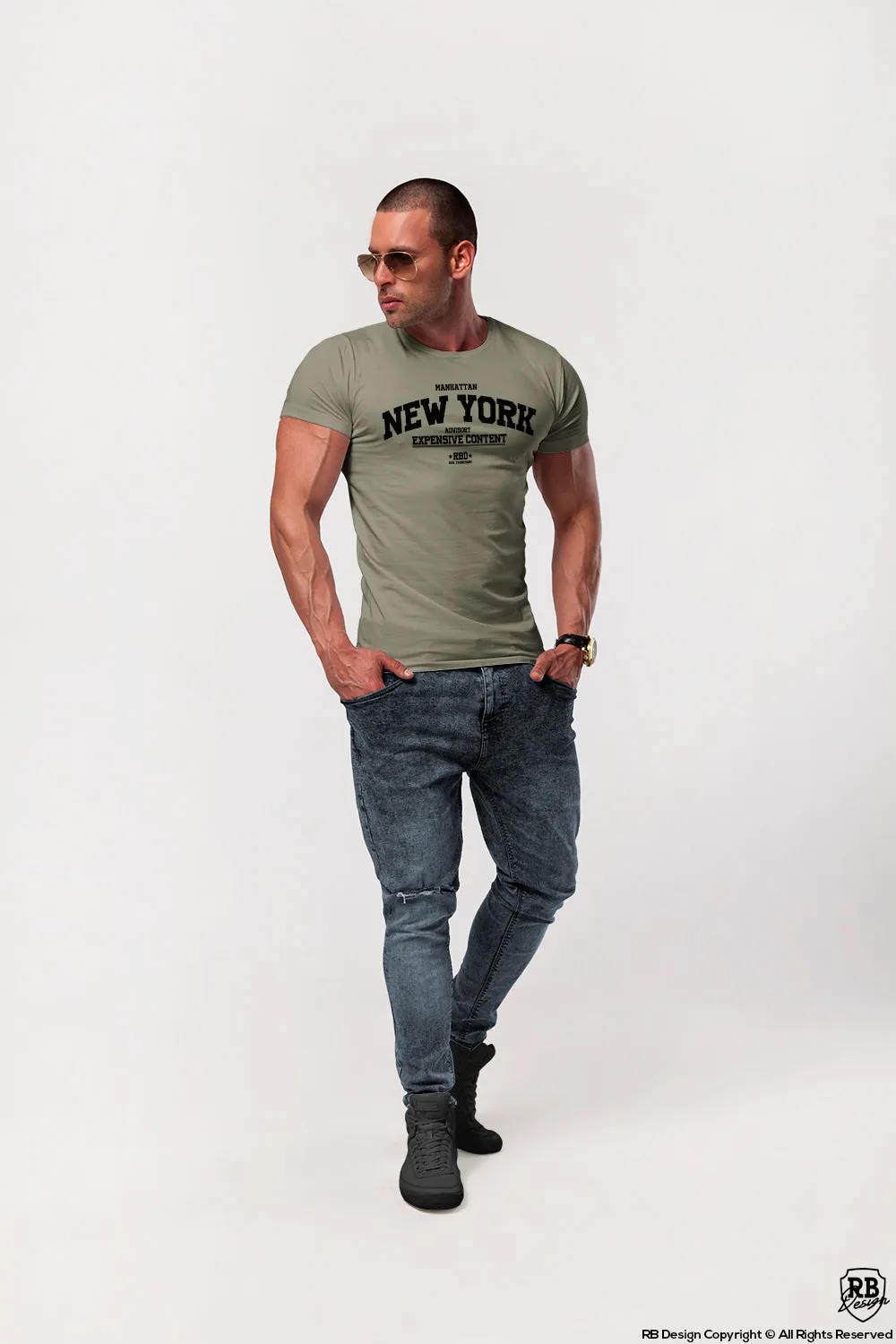 Men's T-shirt  "New York Advisory" / Color Option / MD869