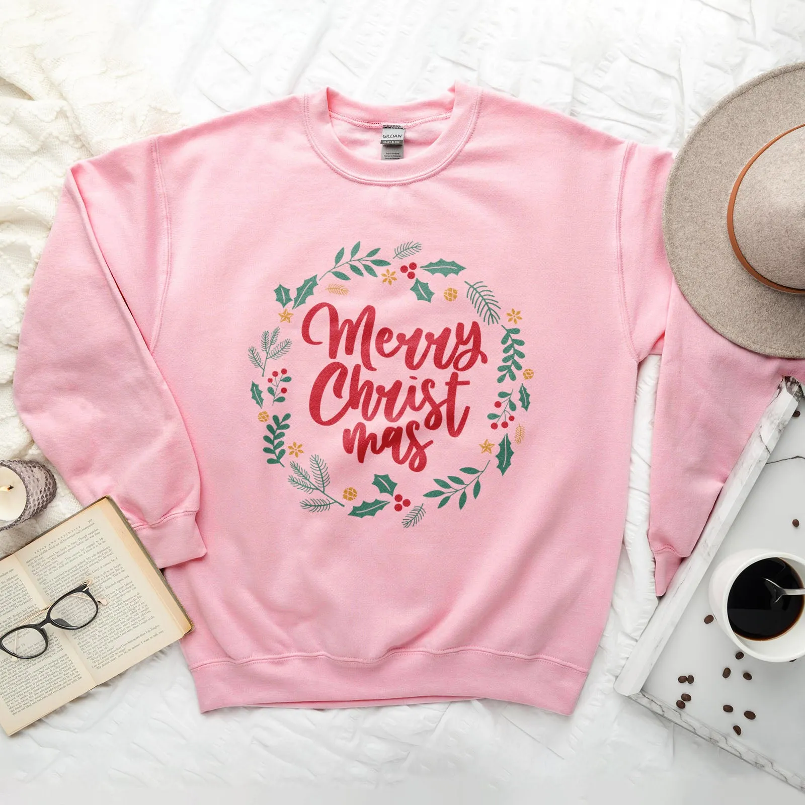 Merry Christ Mas Wreath Sweatshirt