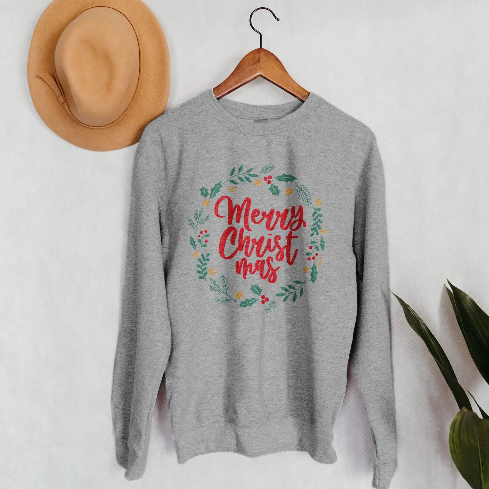 Merry Christ Mas Wreath Sweatshirt