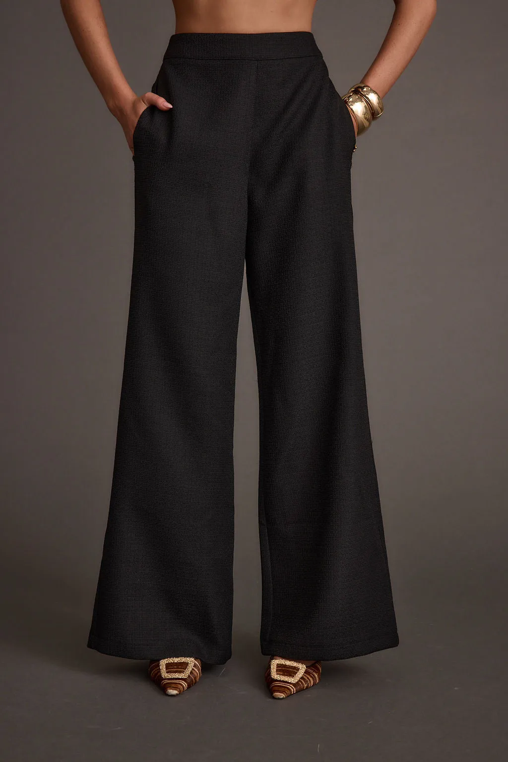 Montague Black Tailored Trousers