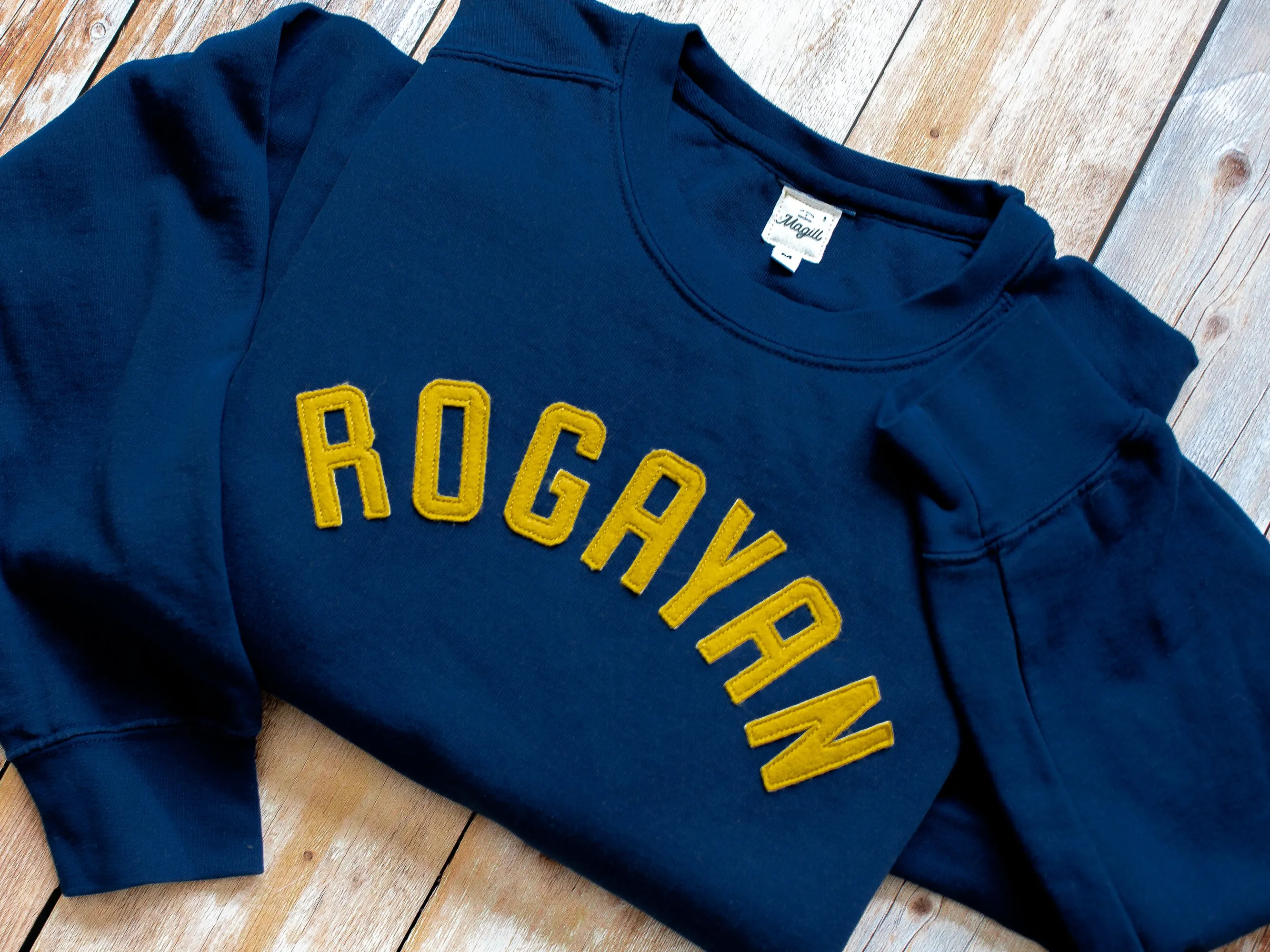 Navy Vintage Wash Crew