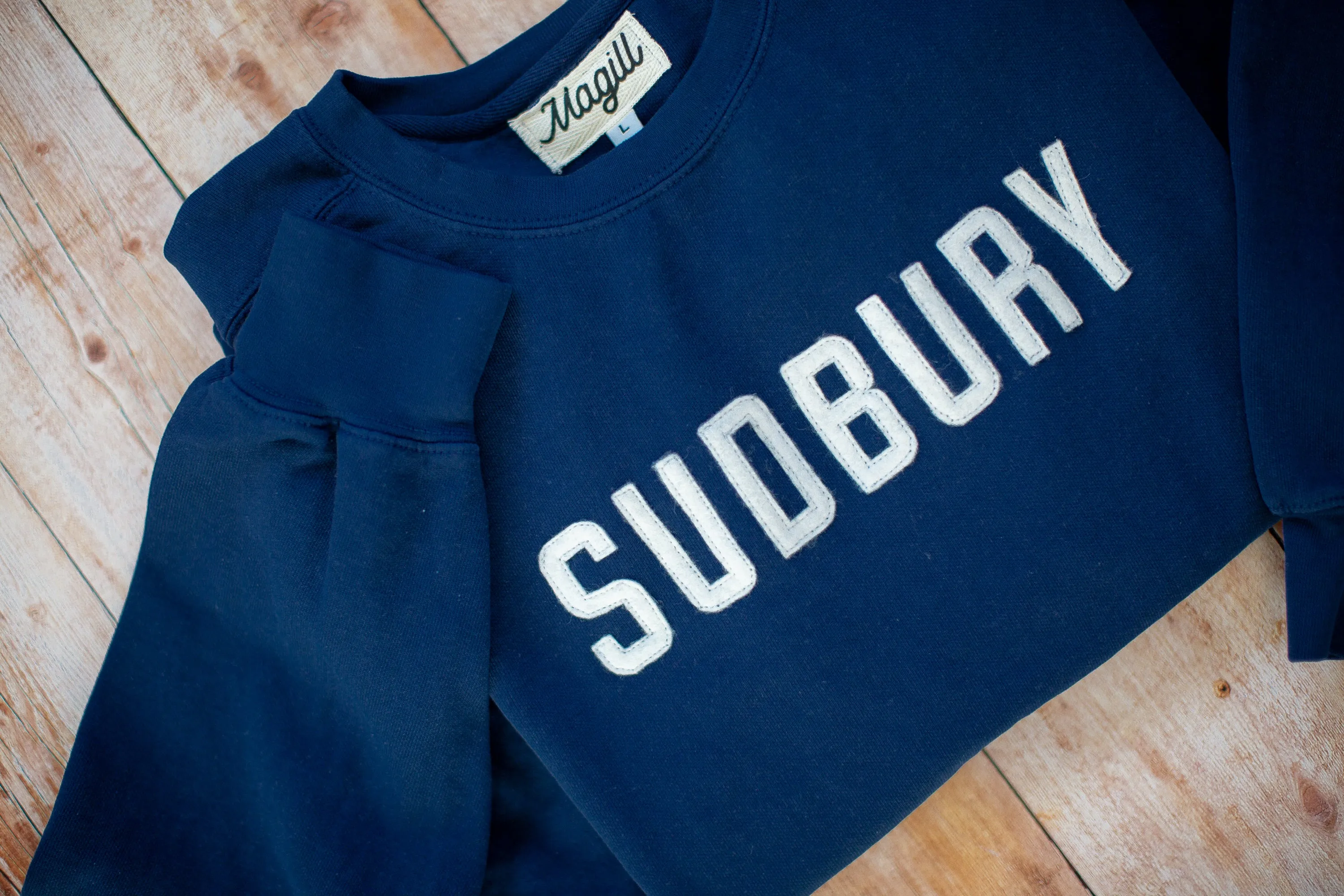 Navy Vintage Wash Crew