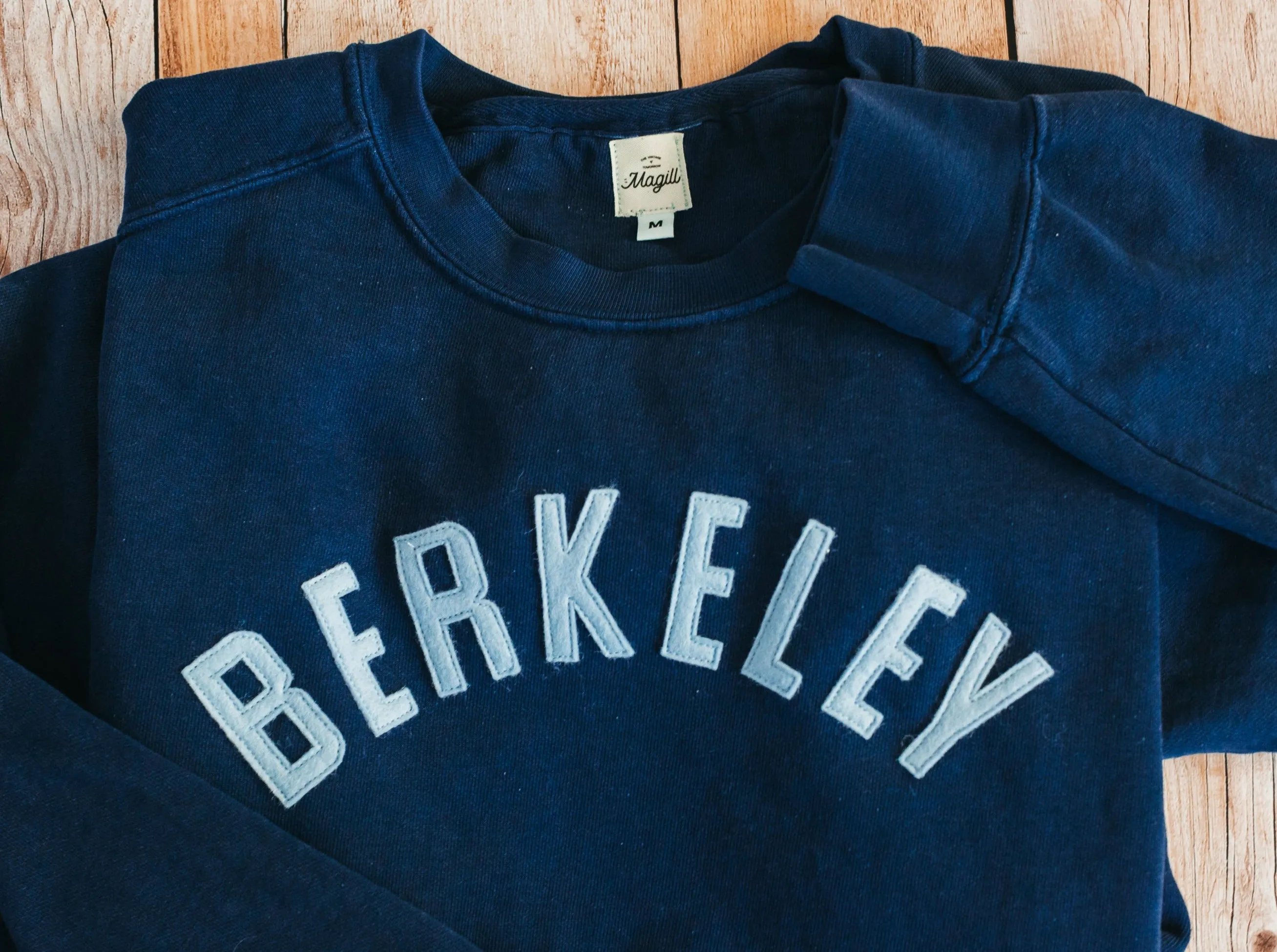 Navy Vintage Wash Crew