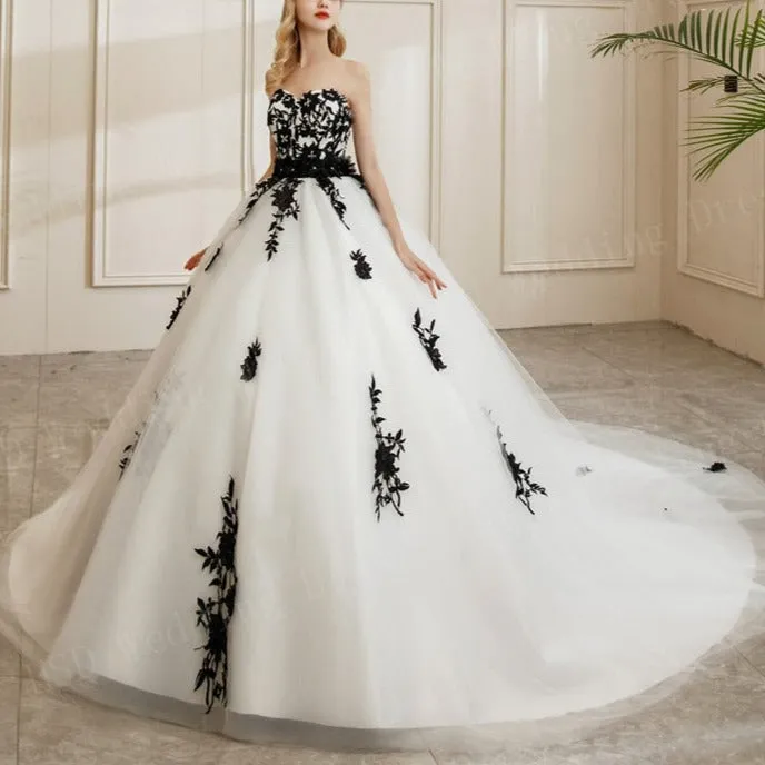 Nocturnal Elegance Wedding Gown