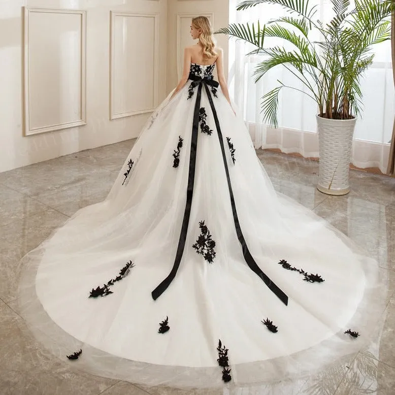 Nocturnal Elegance Wedding Gown