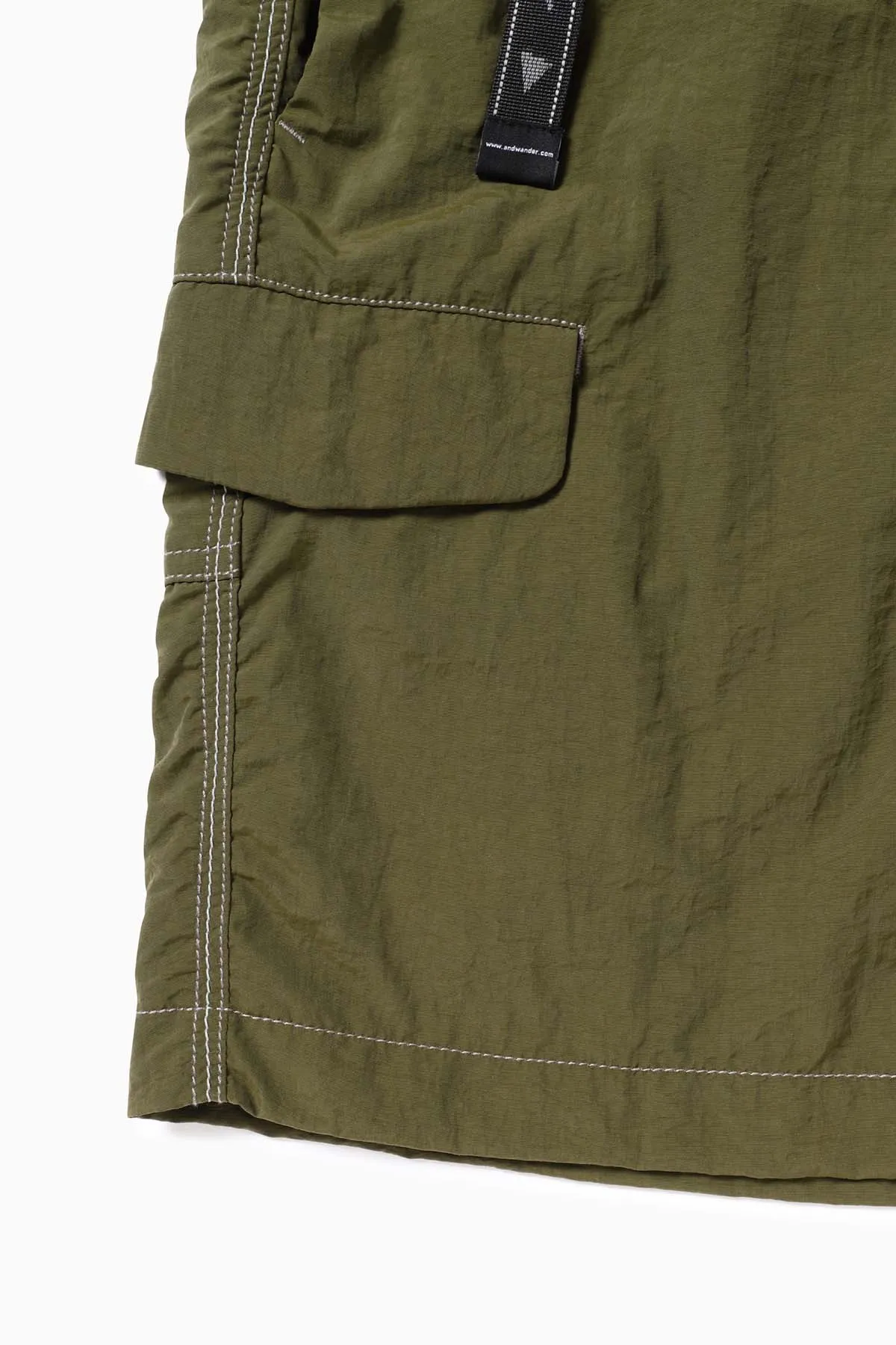 Ny taffeta hiker short pants - dark khaki