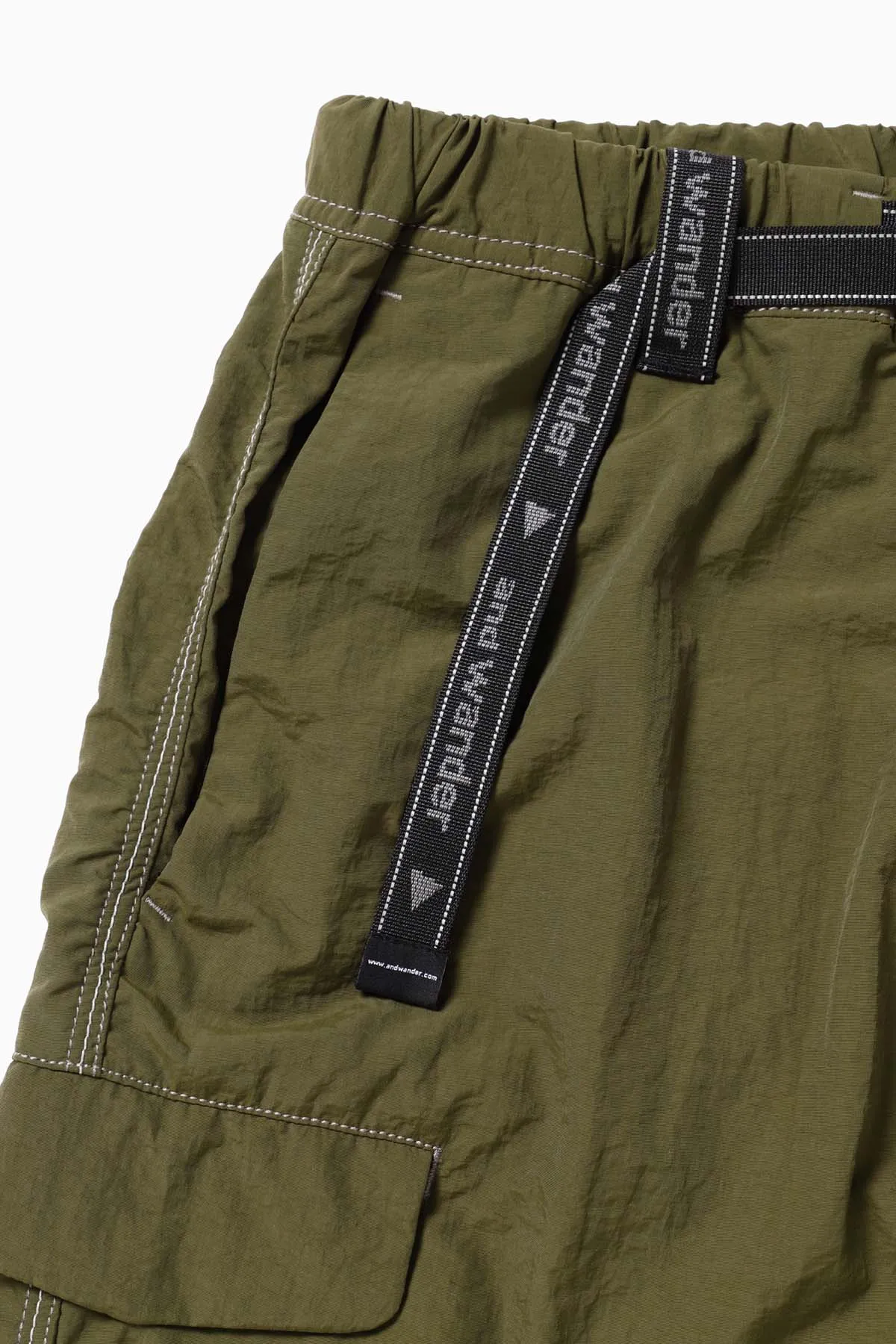 Ny taffeta hiker short pants - dark khaki