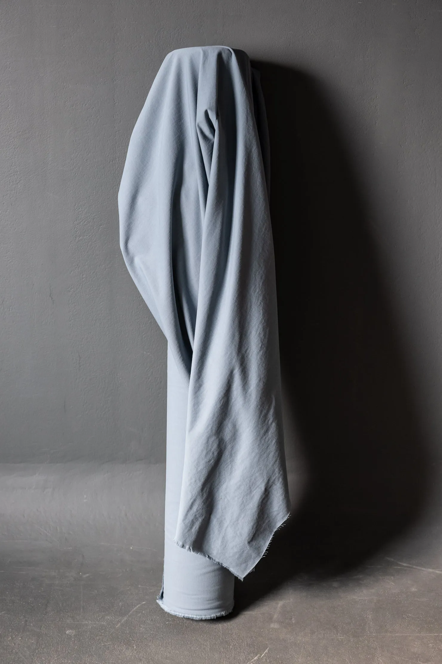 Organic Cotton Sanded Twill - Blue Grey