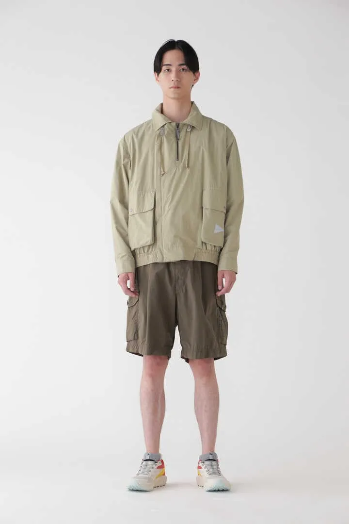 oversized cargo short pants - khaki