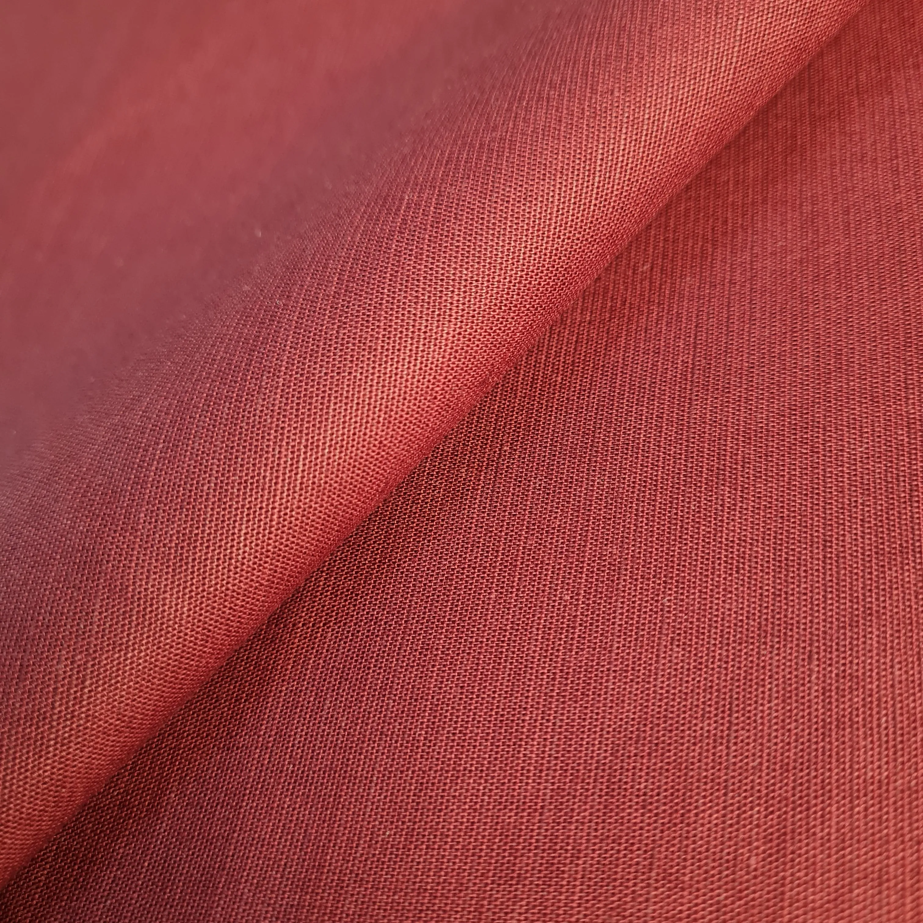 Premium Maroon Solid Cotton Linen Fabric