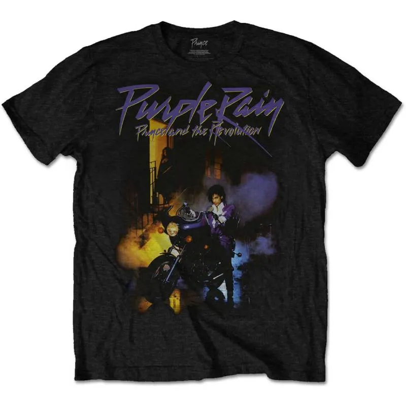 Prince Adult T-Shirt - Purple Rain Album Artwork