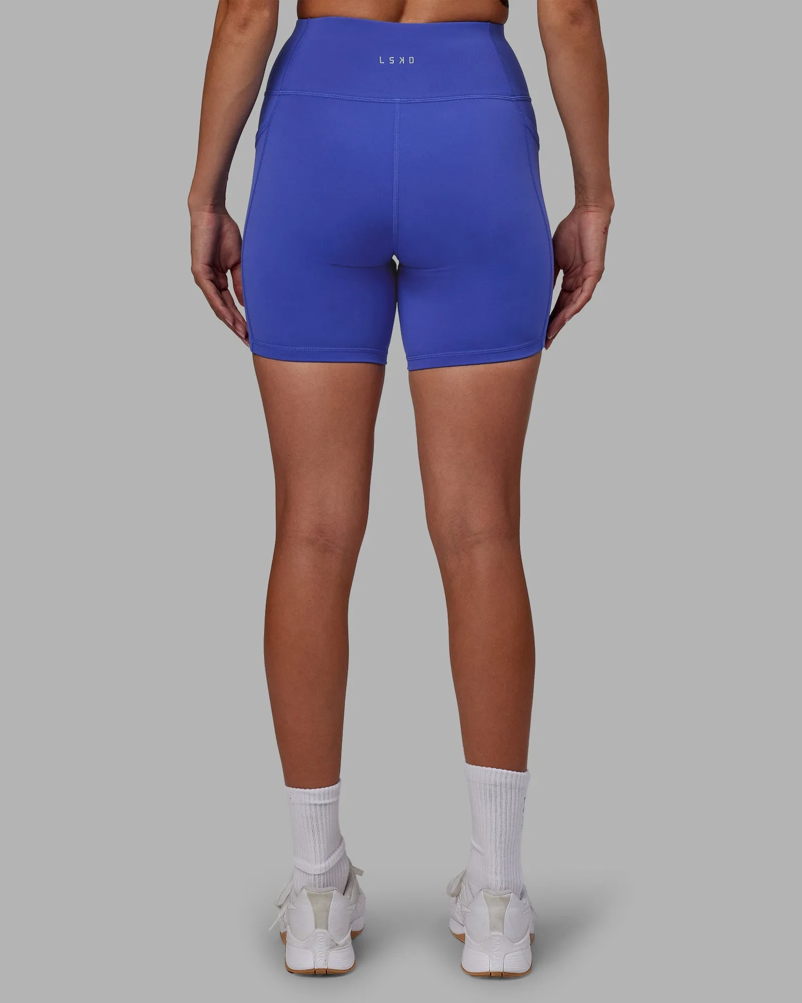 Rep Mid-Length Shorts - Power Cobalt-White