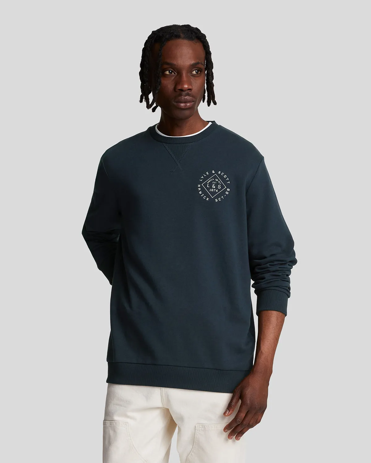 Stamp Crew Neck Sweatshirt