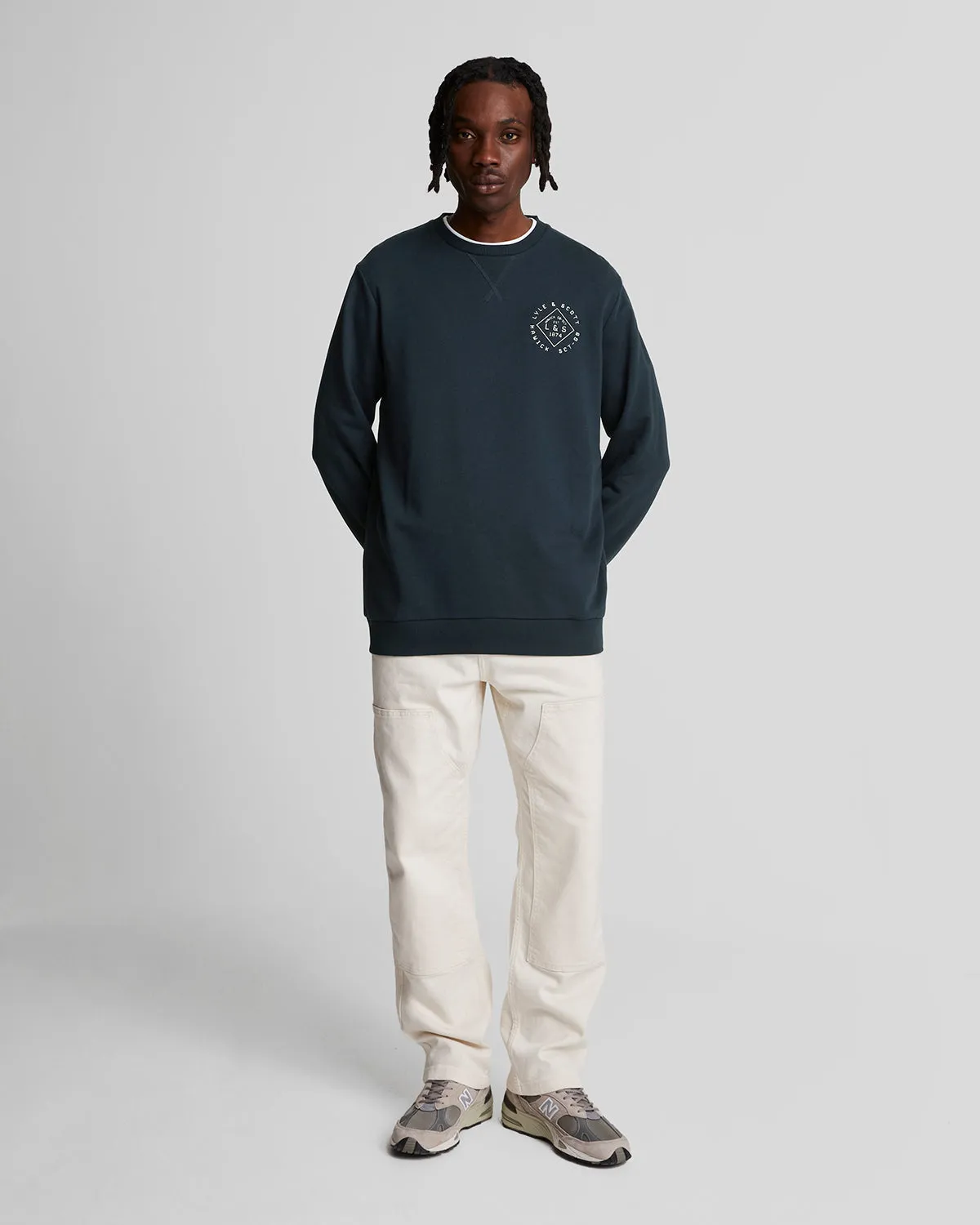 Stamp Crew Neck Sweatshirt