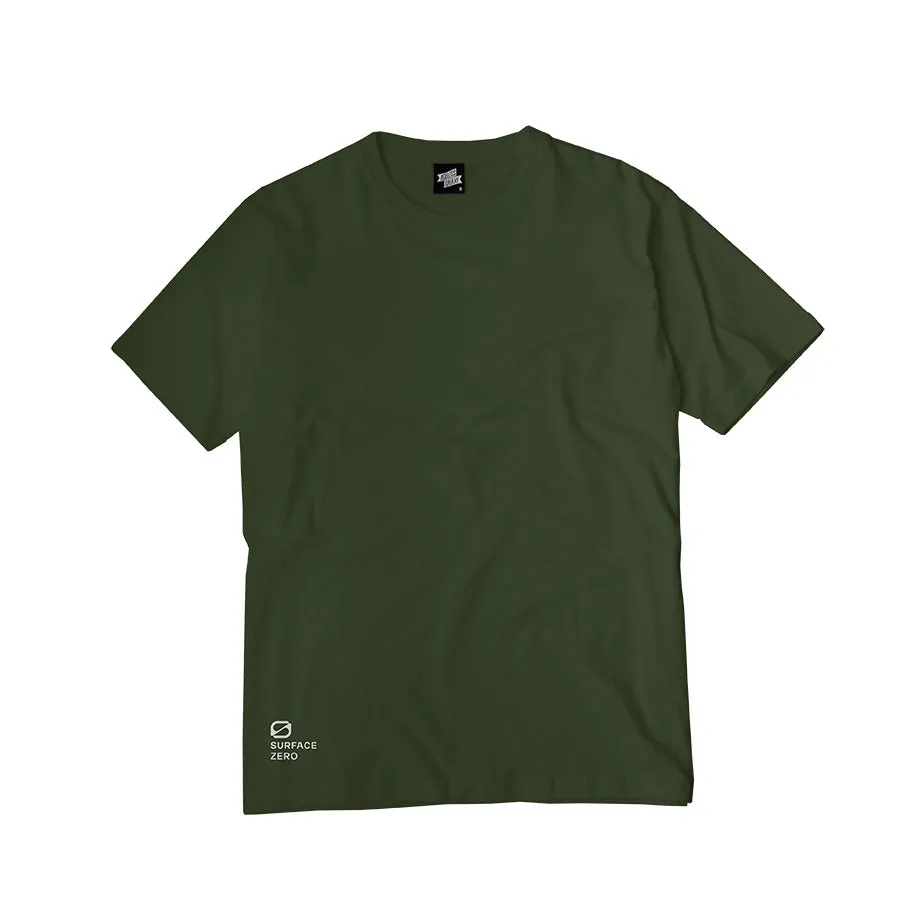 Surface Zero T-shirt (Pack of 2) - Olive Green