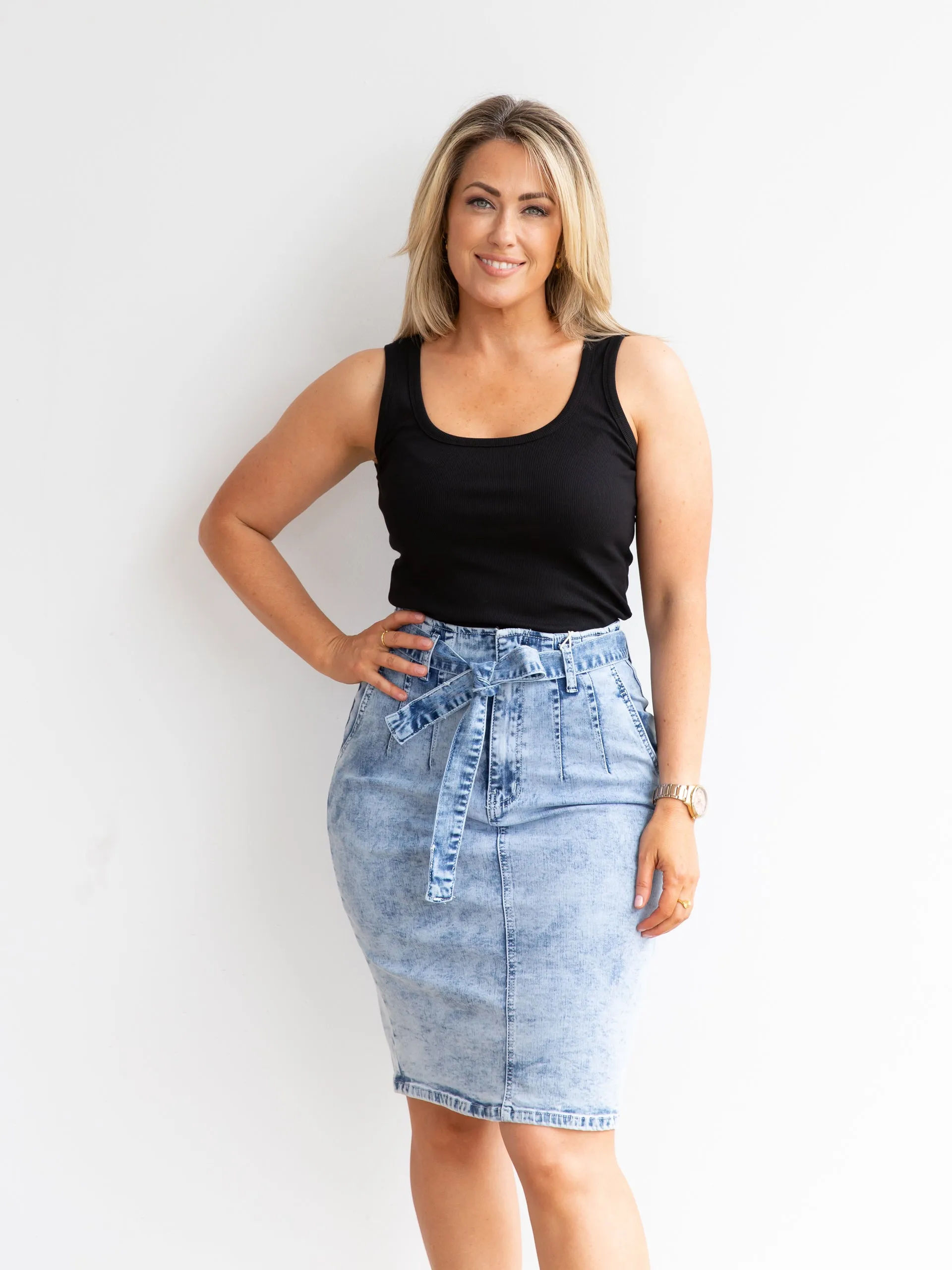 Tia Denim Skirt