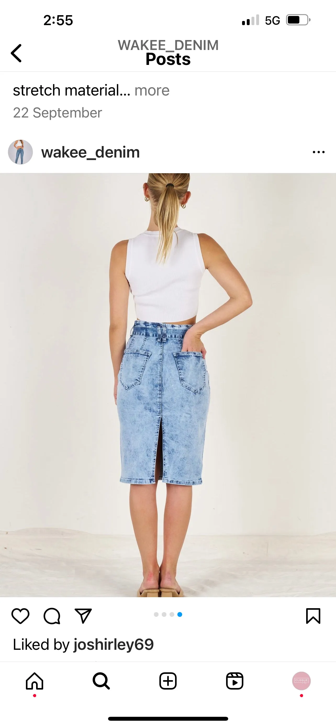 Tia Denim Skirt