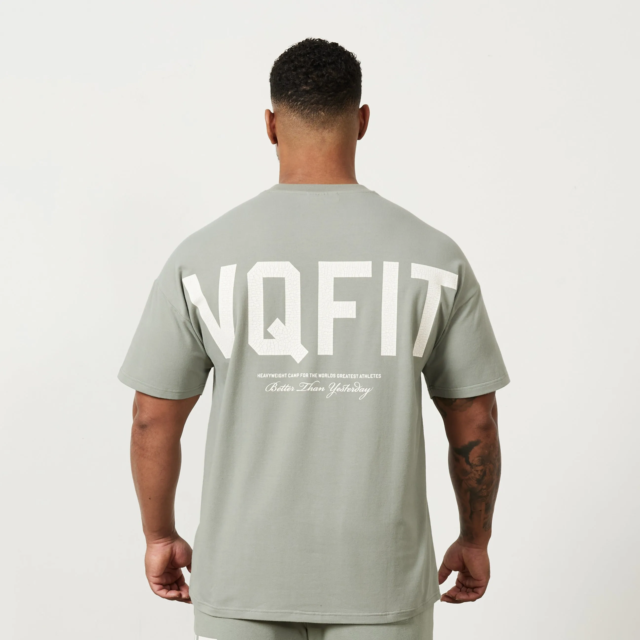 Vanquish VQFIT Distressed Desert Sage Oversized T Shirt