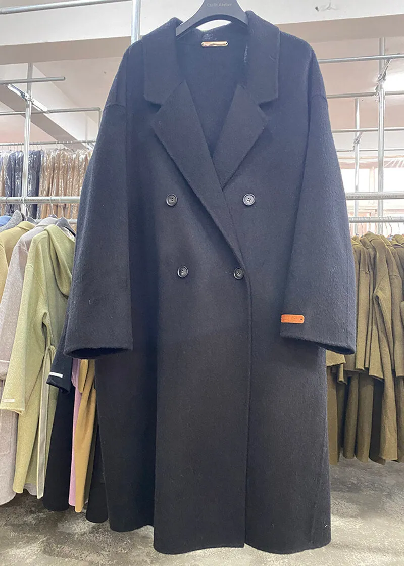 Wool & Cashmere Blend Button Coat