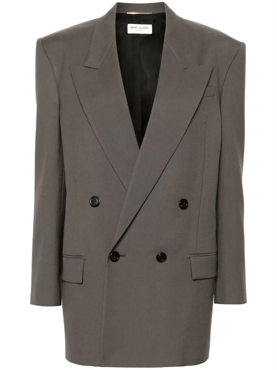 WOOL PEAK-LAPELS BLAZER